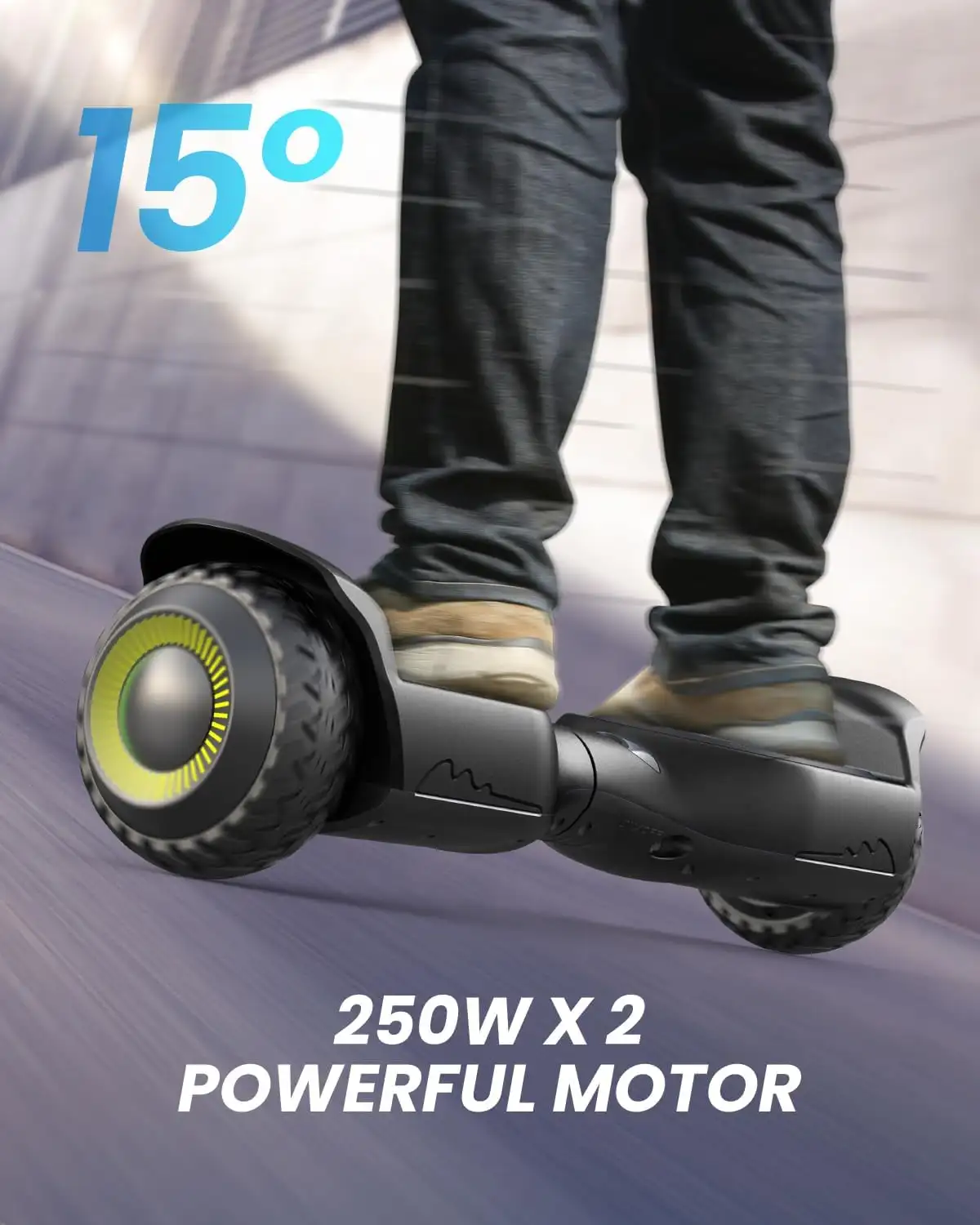 Gyroor Hoverboard New G13 All Terrain Hoverboard with LED Lights & 500W Motor - 61ugb8oinel._ac_sl1500_